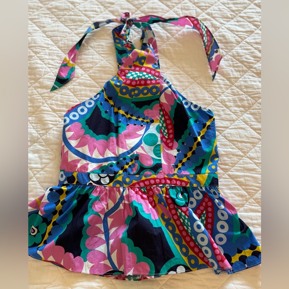 NWOT J. Crew Peplum Halter Top Size XS